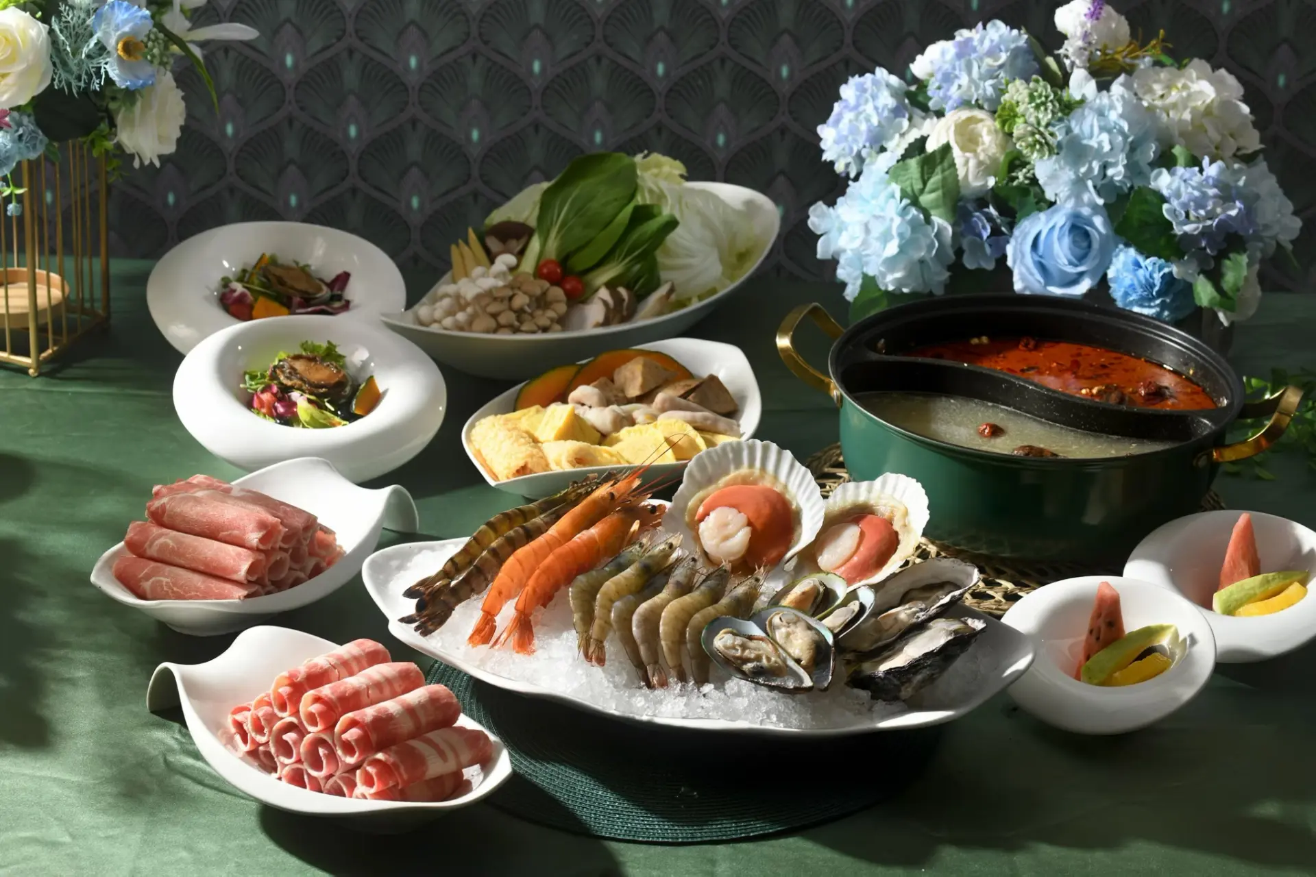 紅白海鮮可汗鍋